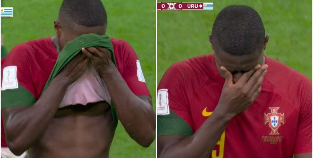 Dur&iacute;simo: Nuno Mendes dej&oacute; esta impactante imagen al salir del campo