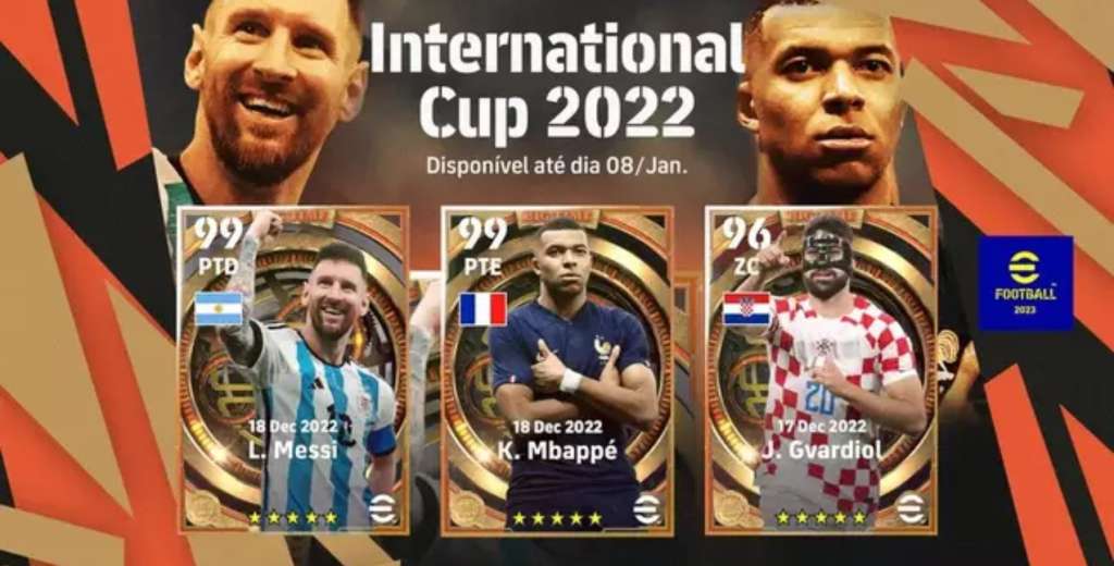 eFootball 2023 lanz&oacute; cartas especiales de Messi, Mbapp&eacute; y Gvardiol