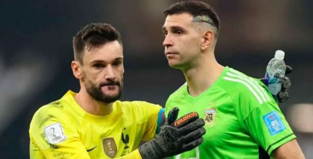 Hugo Lloris se retiró de Francia, pero también destrozó al Dibu Martínez