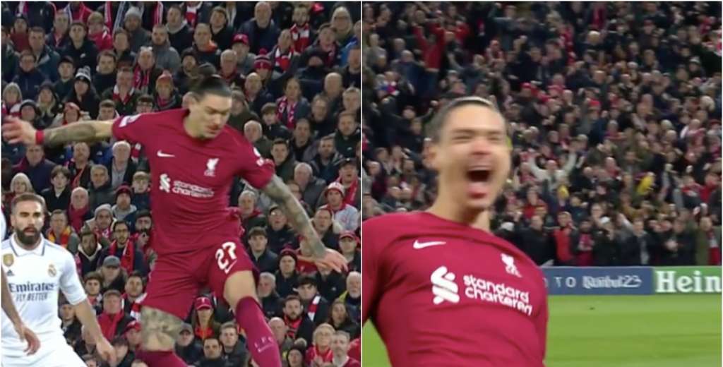 Lo criticaban por no saber definir: el golazo de taco de Darwin al Real Madrid