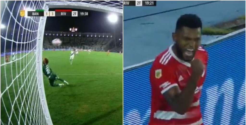 Una bestialidad: Borja sacó un misil y metió a River en la final con Boca