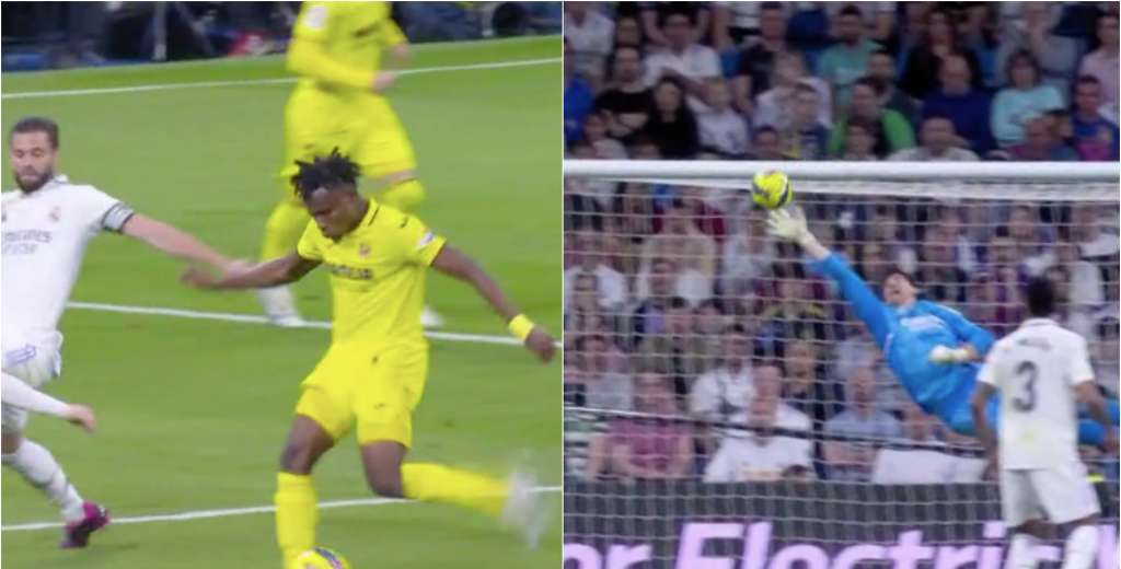 Villarreal le gan&oacute; al Real Madrid porque Chukwueze le vol&oacute; el arco a Courtois