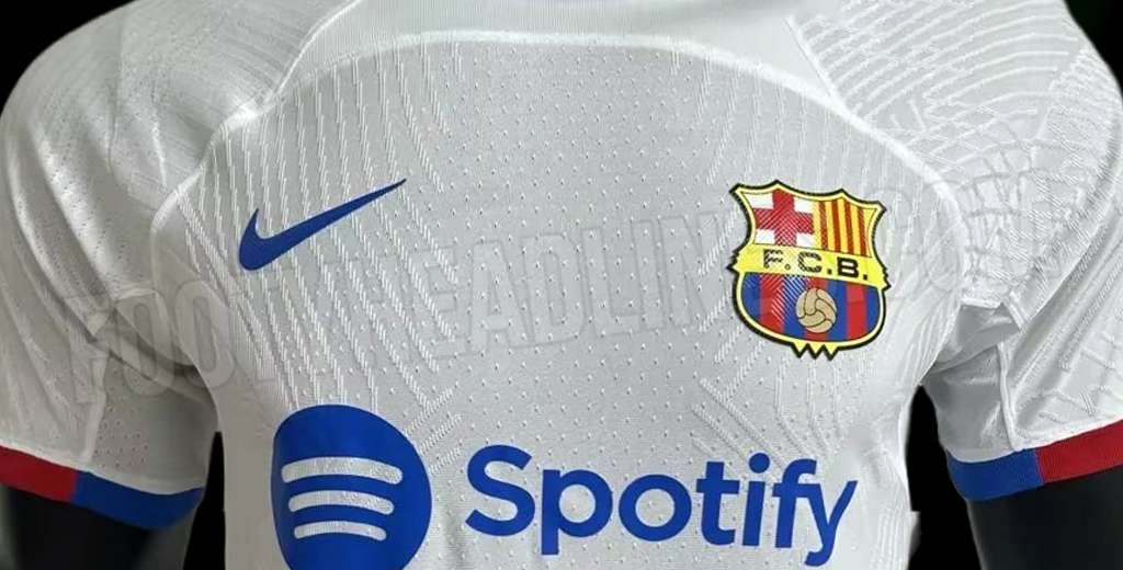 As&iacute; es la camiseta blanca del FC Barcelona para 2023