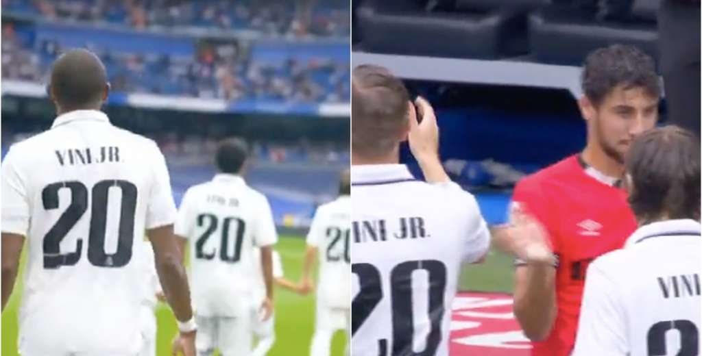 Todo Real Madrid con la camiseta de Vinicius y &eacute;l, en el lugar menos pensado