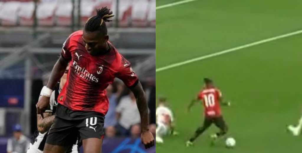 Leao quiso hacer el gol de su vida para el Milan en la Champions: fue un papelón