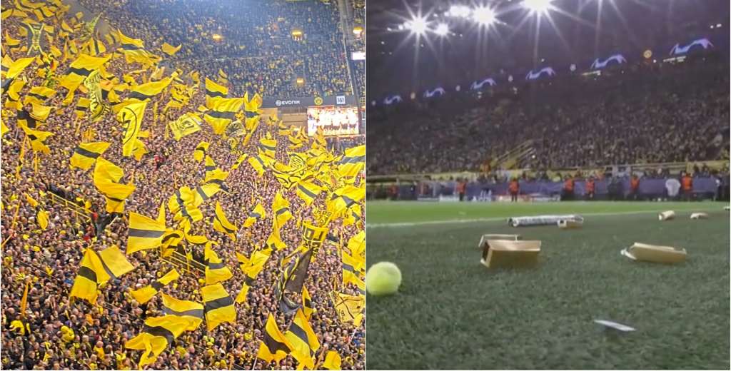 La hinchada del Dortmund humill&oacute; al Newcastle: lanzaron lingotes de oro...