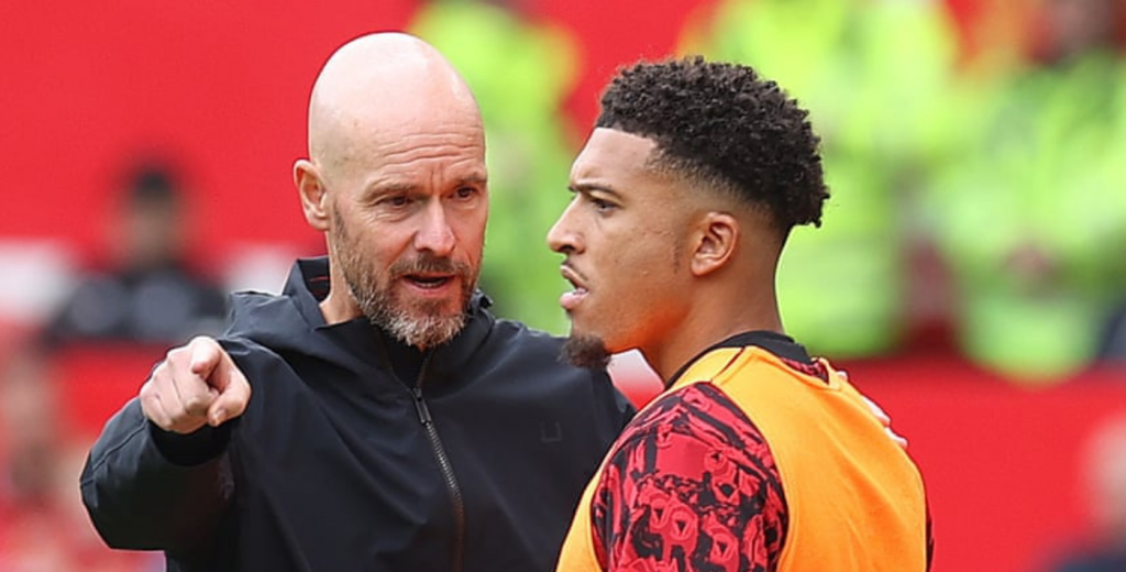 Ten Hag no perdona en el United: Sancho se fue y apart&oacute; a otro jugador