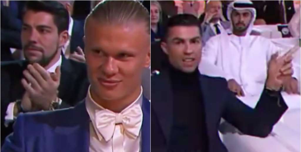 La brutal reacci&oacute;n de Cristiano: eligieron a Haaland como el mejor del mundo
