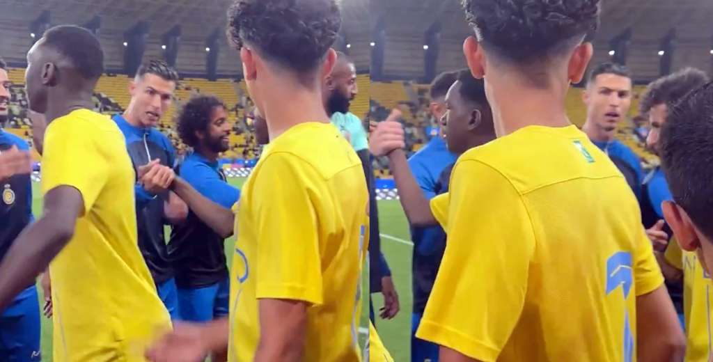 Cristiano Ronaldo se enojó con su hijo y lo retó delante de todos