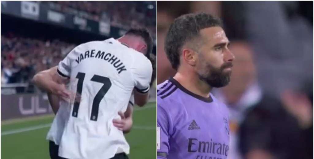 Ins&oacute;lito pase gol de Carvajal al Valencia: jug&oacute; para atr&aacute;s y lo asisti&oacute; a Yaremchuk