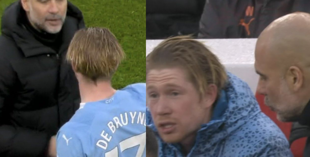Se fue indignado: Guardiola sac&oacute; a De Bruyne y explot&oacute; al salir