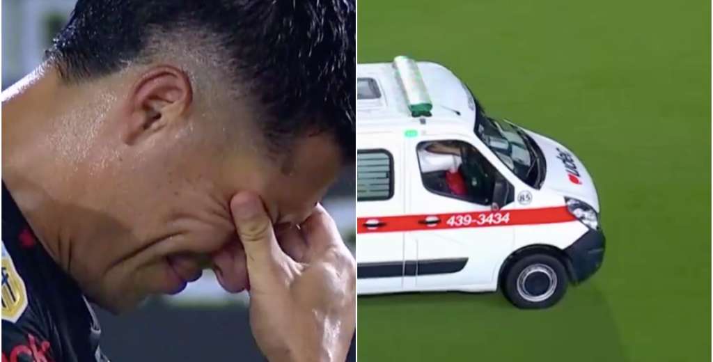 Dramático momento: Altamirano se desploma y se suspende Boca - Estudiantes