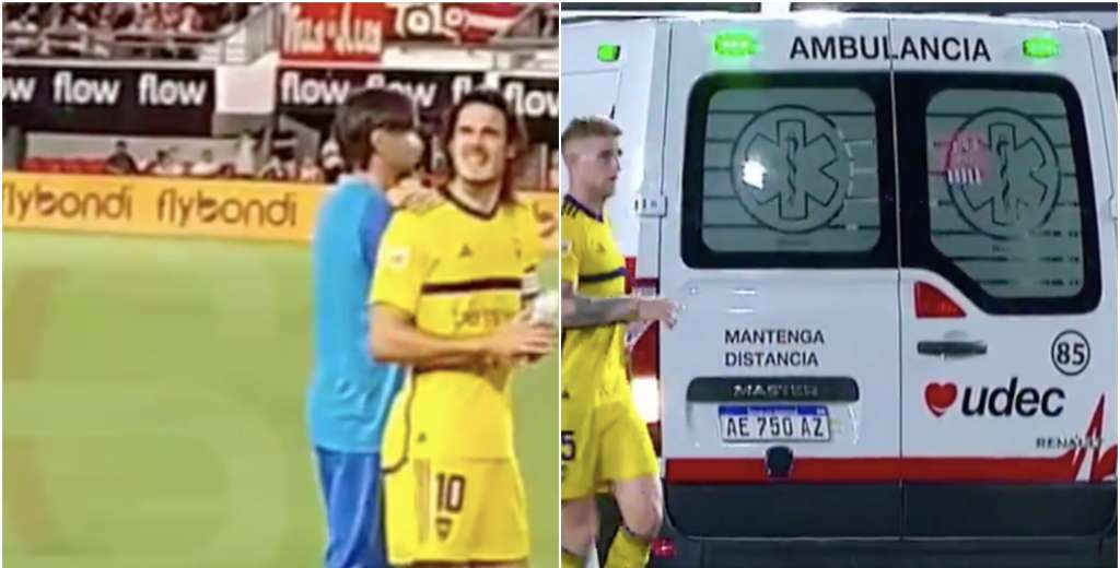 La situaci&oacute;n que vivi&oacute; Cavani mientras Altamirano se desplomaba en el suelo