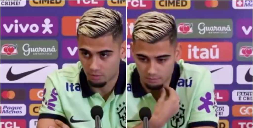 "Inglaterra es mejor que Brasil", lanz&oacute; un periodista y Andreas Pereira lo fulmin&oacute;