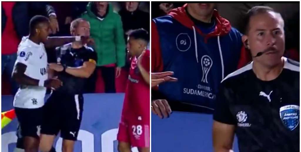 Locura en la Sudamericana: Ra&uacute;l Gustavo agredi&oacute; al juez de l&iacute;nea y se fue expulsado
