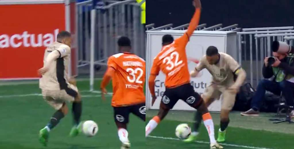 Impresionante: el control y ca&ntilde;o humillante de Mbapp&eacute; a toda velocidad