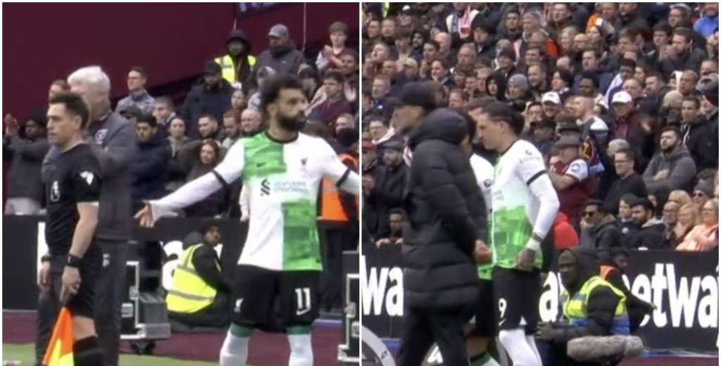 El final m&aacute;s cruel de todos: la feroz pelea de Klopp y Salah en pleno partido