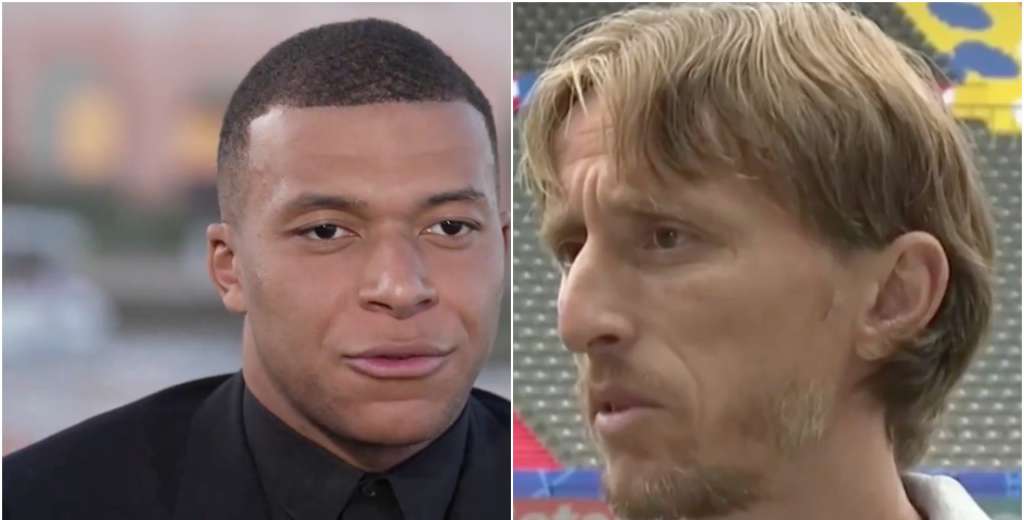 &Eacute;pica respuesta de Modric a Mbapp&eacute;: "&iquest;La Euro m&aacute;s dif&iacute;cil que el Mundial?"