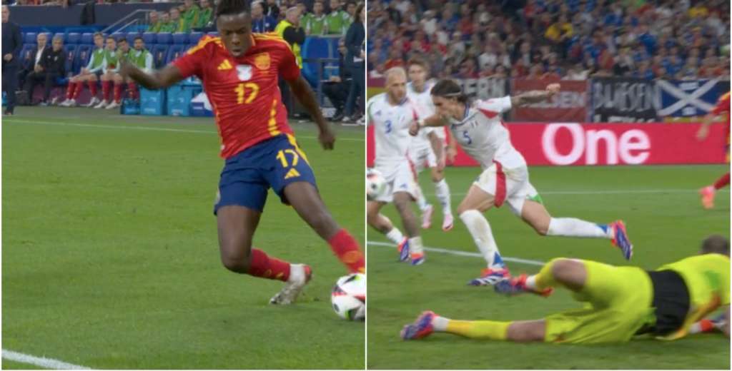 Fue un esc&aacute;ndalo: Nico Williams bail&oacute; a Italia y provoc&oacute; el gol en contra