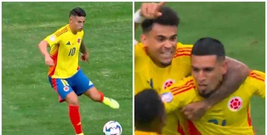 La espectacular asistencia de James Rodr&iacute;guez para el 1-0 de Colombia a Paraguay