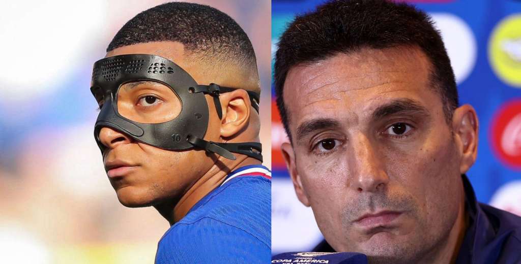 Scaloni le respondió a Mbappé por la Euro y el Mundial