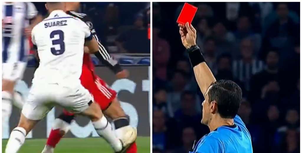 No lo lesionó de milagro: el patadón de expulsión de Suarez a Bareiro