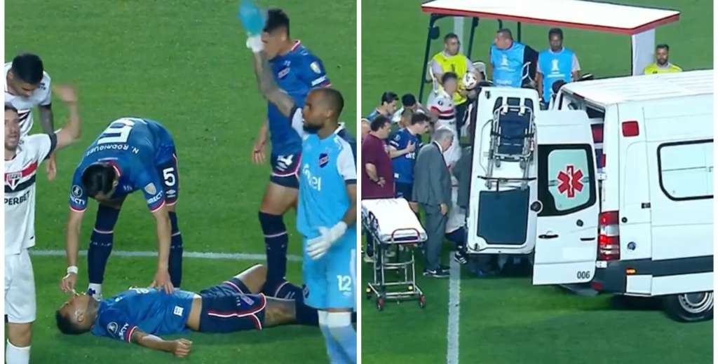 Momento dram&aacute;tico en la Libertadores: Izquierdo se desplom&oacute; en Nacional Sao Paulo